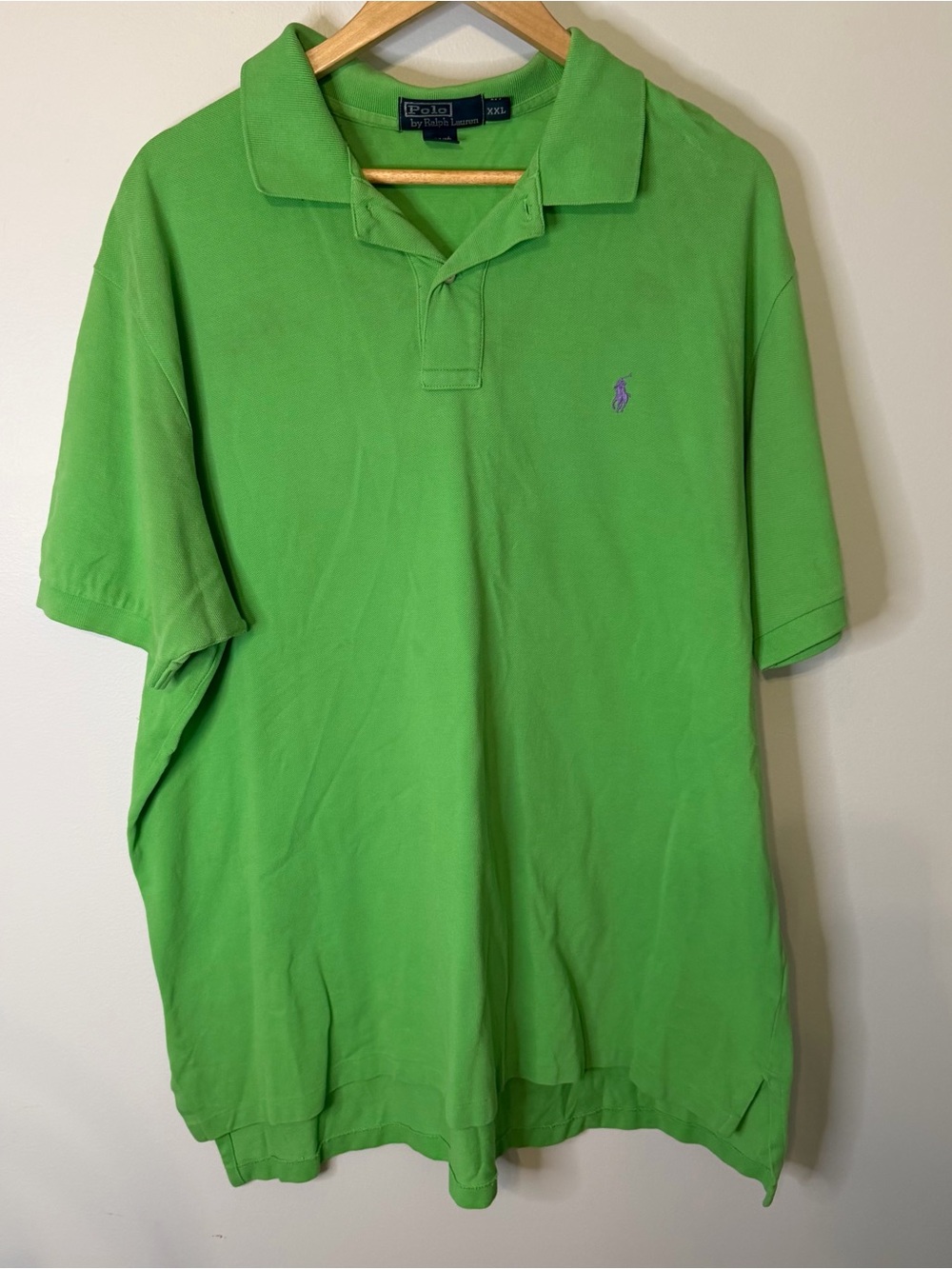 Polo Ralph Lauren Classic Fit Polo Shirt Men’s XXL Purple Pony Short Sleeve